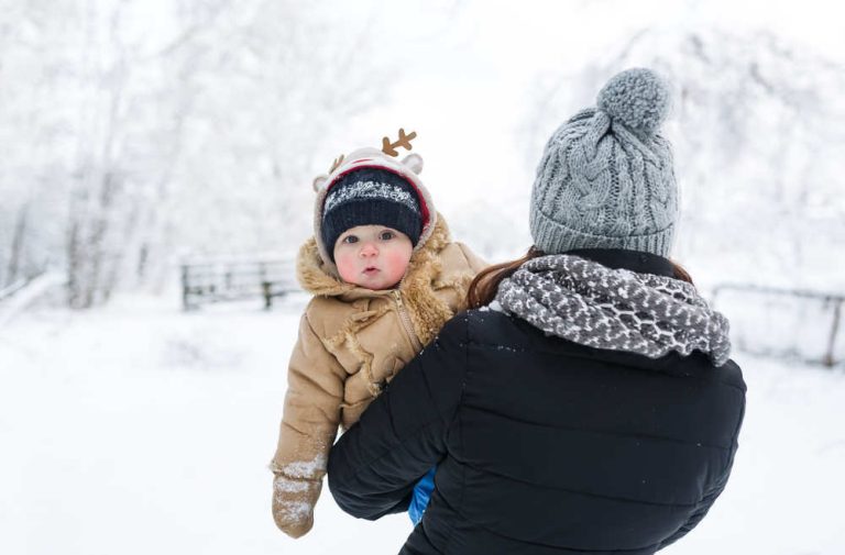 ¿Cómo vestir a un bebé en invierno?