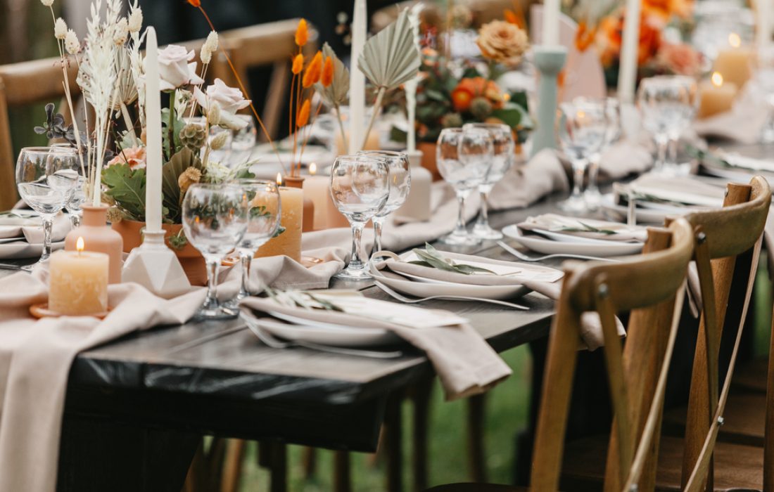 Event,And,Catering,Agency,Organization,Modern,Wedding,In,Boho,Style.